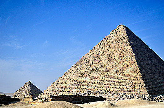 金字塔,一个,卫星,皇后区,吉萨金字塔,高原,靠近,开罗,埃及,北非