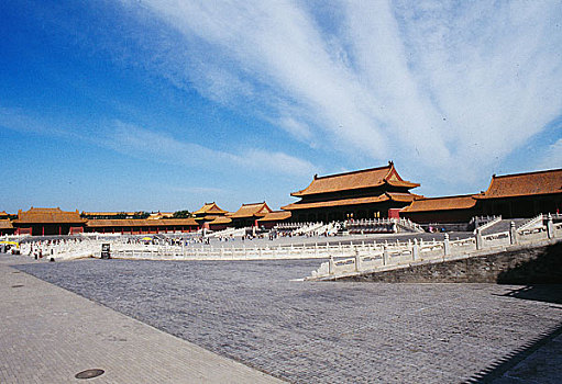 北京故宫太和门广场