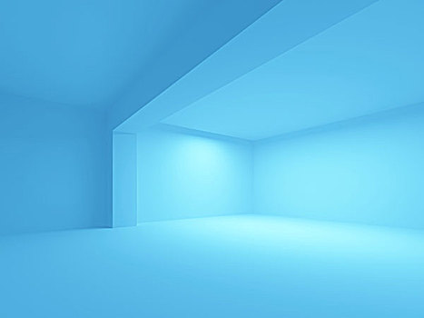 抽象,蓝色,建筑,背景,空,室内