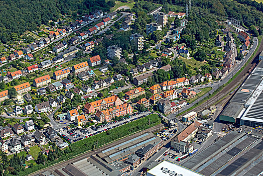 工人,住宅区,哈根,鲁尔区,北莱茵威斯特伐利亚,德国