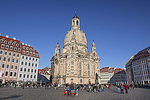 圣母大教堂,老城,德累斯顿,萨克森,德国