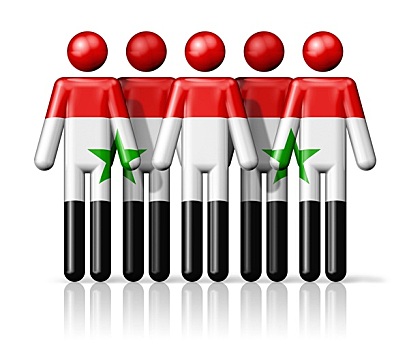 旗帜,叙利亚,线条画