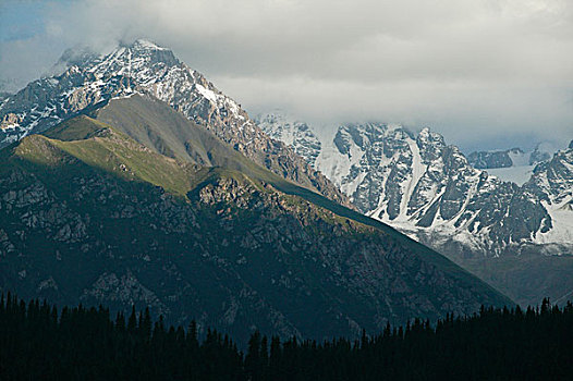 掸邦,山,吉尔吉斯斯坦