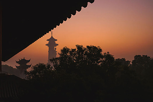 溱湖湿地风景区,古寿圣寺,药师佛塔