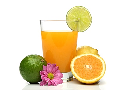 橙汁,水果,构图