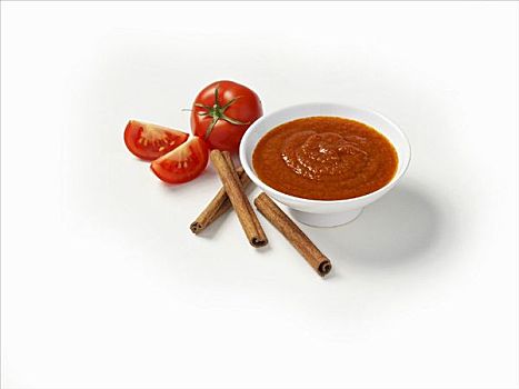 番茄酱,西红柿,肉桂棒