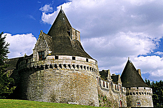 法国,布列塔尼半岛,莫尔比昂省,城堡