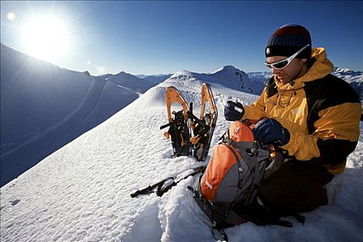 雪地鞋,远足者,瑞士