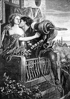 场景,罗密欧与朱丽叶,艺术家,褐色