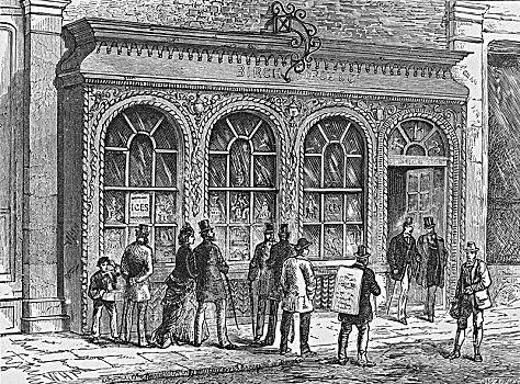 糖果,店,伦敦,19世纪,艺术家,未知