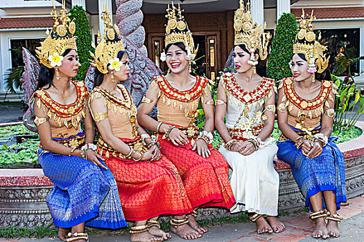 柬埔寨,收获,飞天仙女,舞者