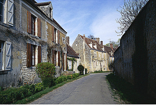 建筑,街道,诺曼底,法国