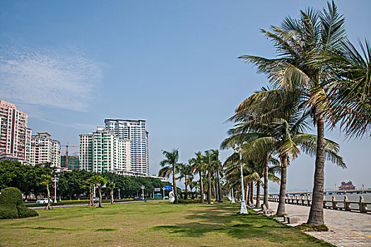 广东省珠海市情侣中路海滨街头公园