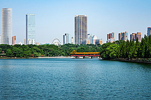 湖光美景,湖光美色,柔美湖岸线