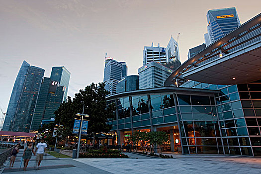 码头,新加坡,天际线,中央商务区,亚洲