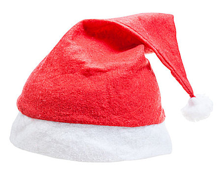 圣诞节,红色,圣诞老人,帽,隔绝,白色背景