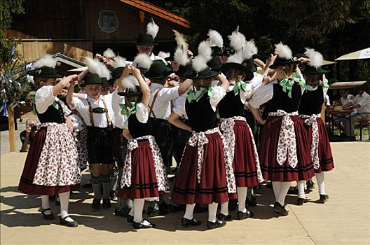 民族舞,民俗节日,传统服饰,巴伐利亚,德国,欧洲