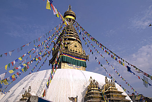 加德满都,尼泊尔,猴庙,旅游,节日,佛,五月,2007年