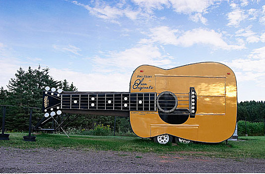 巨大,吉他,轮子,爱德华王子岛,加拿大