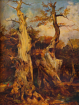 树林,19世纪,世纪,艺术家