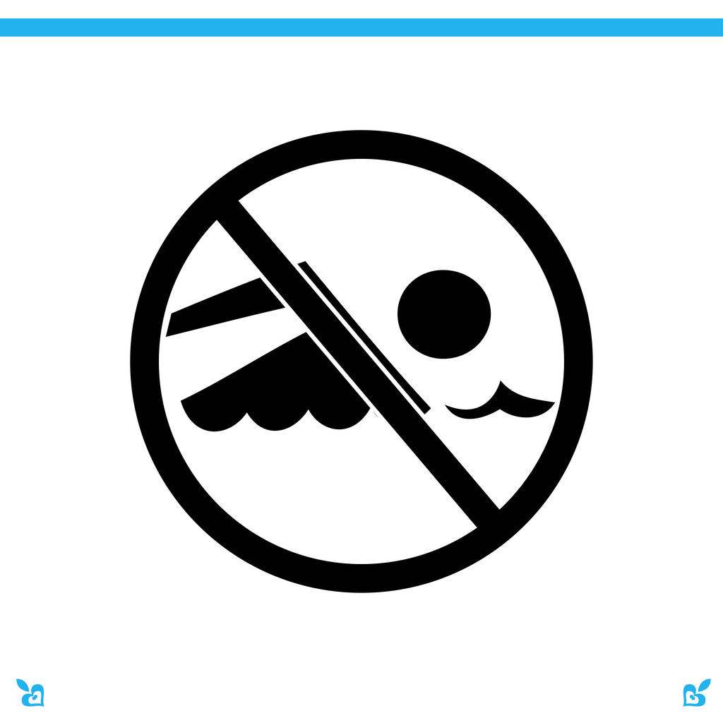 禁止游泳标志牌简笔画图片