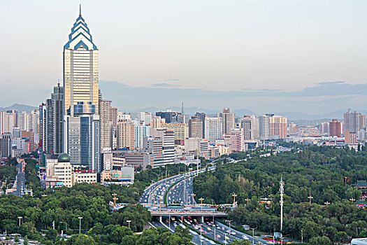 乌鲁木齐城市风光夜景