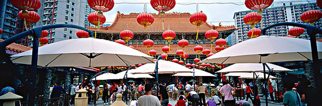 黃大仙祠,九龙,香港