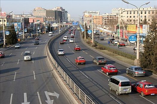 中国,北京,城市道路