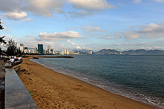 越南芽庄海滩风光