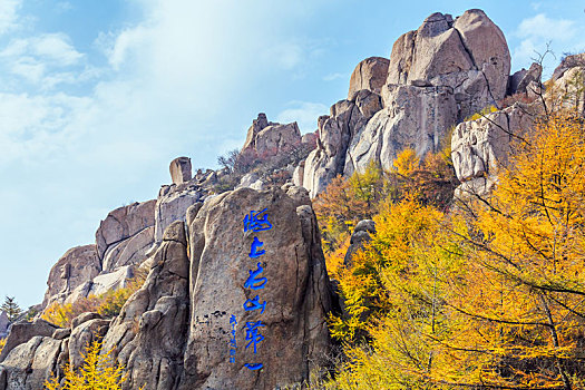 中国山东省青岛市崂山秋季风光