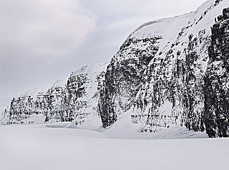 山峦,积雪,土地