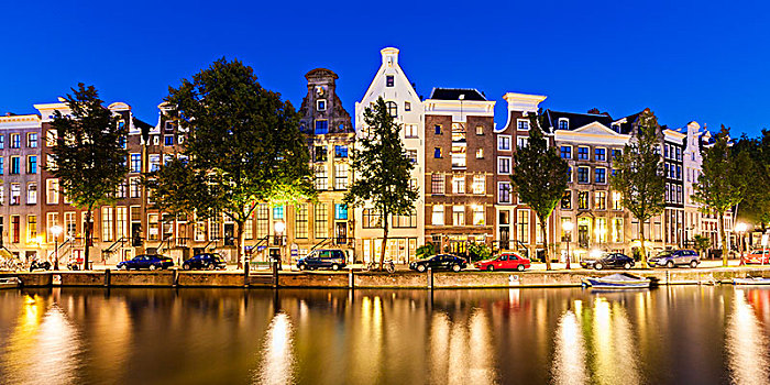特色,运河,房子,历史,中心,阿姆斯特丹,省,北荷兰,荷兰,欧洲