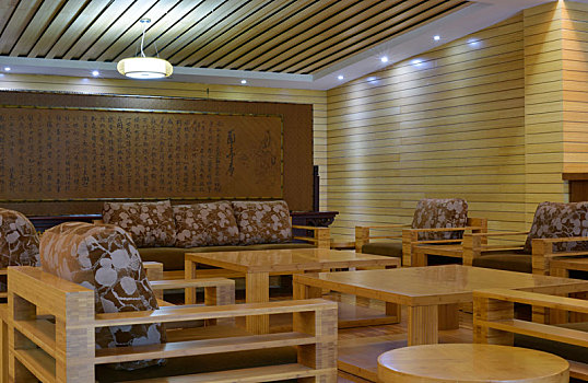 全竹木装修的客厅