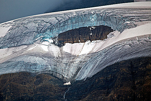 冰河,冰原,班芙国家公园,艾伯塔省,加拿大,北美