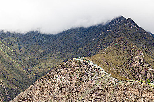 西藏,云海,雪山,玛尼堆