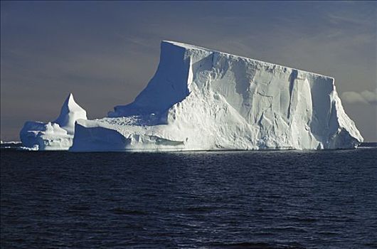 扁平,冰山,海峡,靠近,北方,尖,半岛,南极