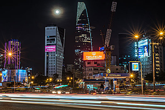 胡志明高楼夜景