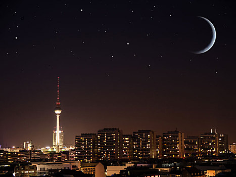 柏林,夜晚