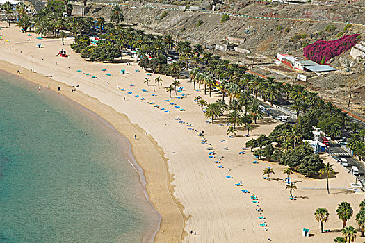 沙滩,干盐湖,特内里费岛,加纳利群岛,西班牙,欧洲