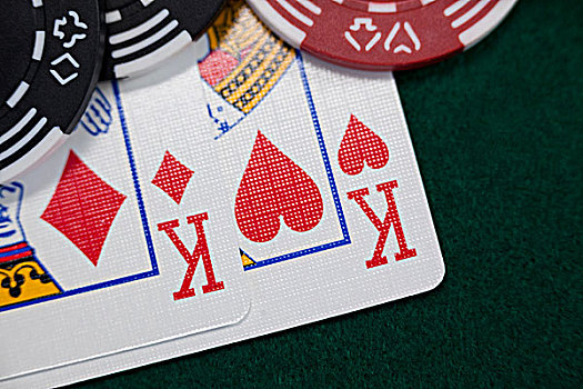 纸牌,赌场,筹码,桌子,特写