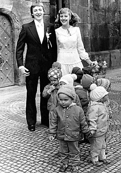 婚礼,孩子,70年代,精准,地点,未知,捷克共和国,欧洲