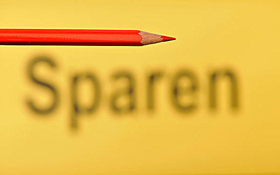 红色,铅笔,文字,德国,象征