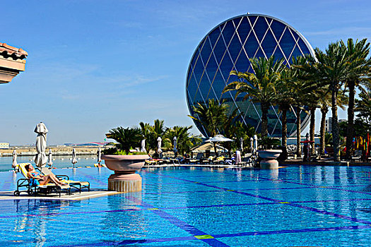 阿联酋,迪拜,总部,游泳池