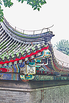 北京颐和园的房檐