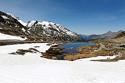 风景,湖,山,山谷,瑞士