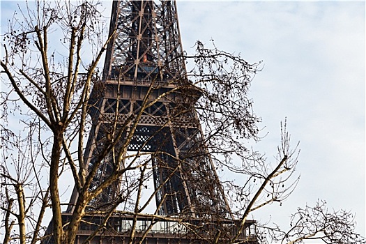 巴黎,埃菲尔铁塔,白天