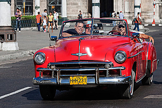 老爷车,哈瓦那,古巴,北美