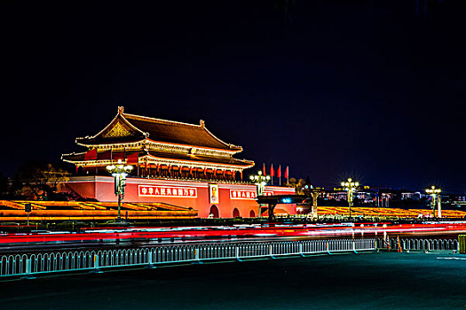 北京,天安门,夜景
