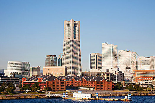 摩天大楼,城市,横滨,地标大厦,东京港区,东京,日本