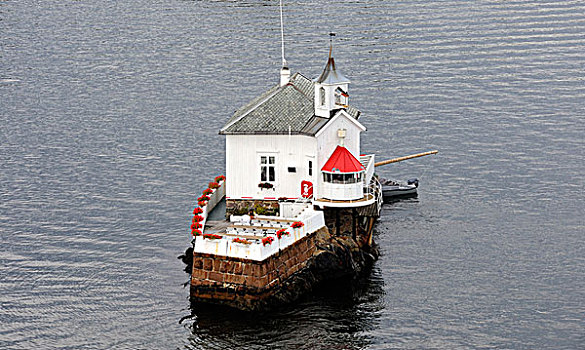 小,餐馆,中间,奥斯陆,峡湾,挪威,斯堪的纳维亚,欧洲